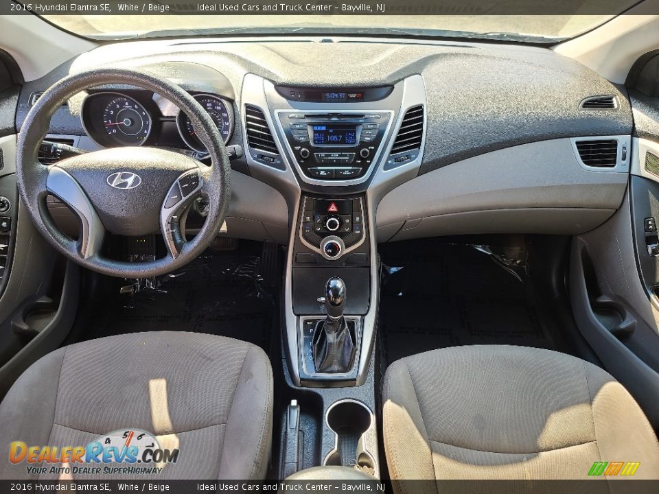 2016 Hyundai Elantra SE White / Beige Photo #23