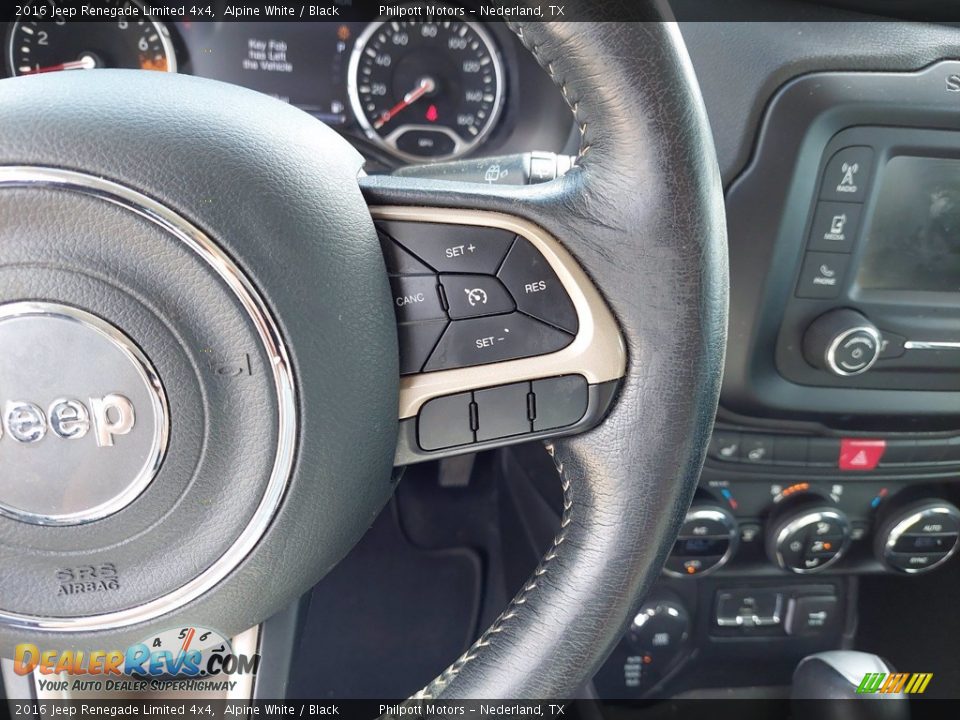 2016 Jeep Renegade Limited 4x4 Alpine White / Black Photo #17