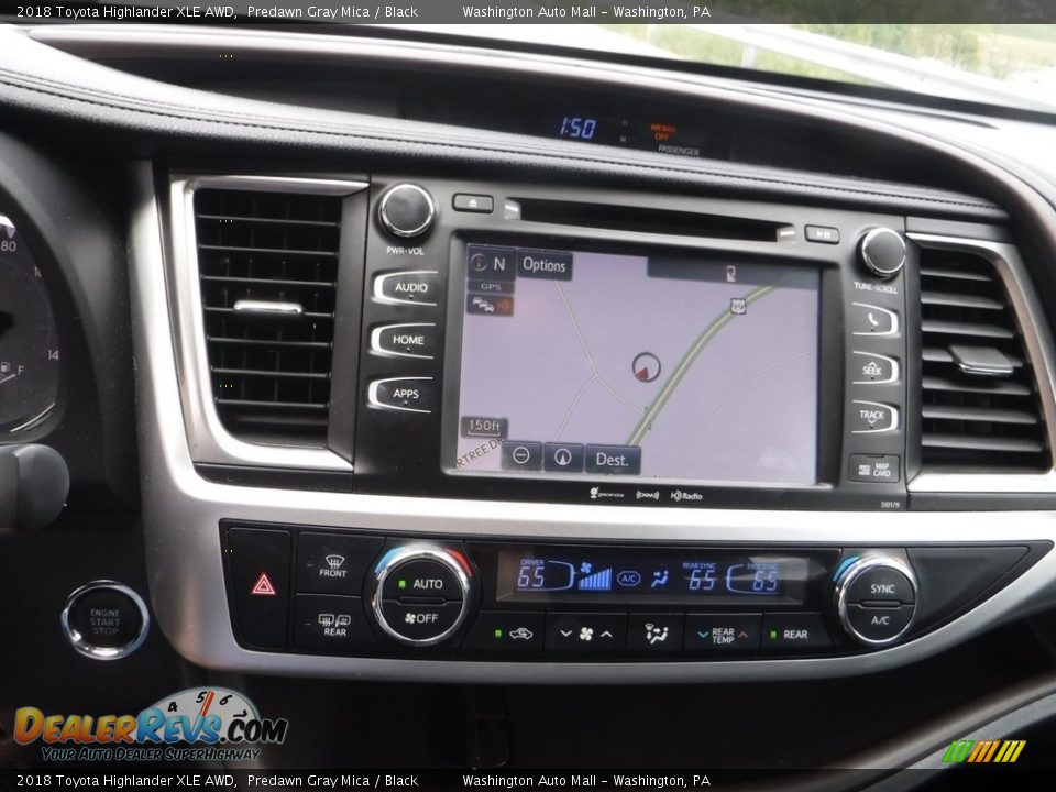 2018 Toyota Highlander XLE AWD Predawn Gray Mica / Black Photo #6