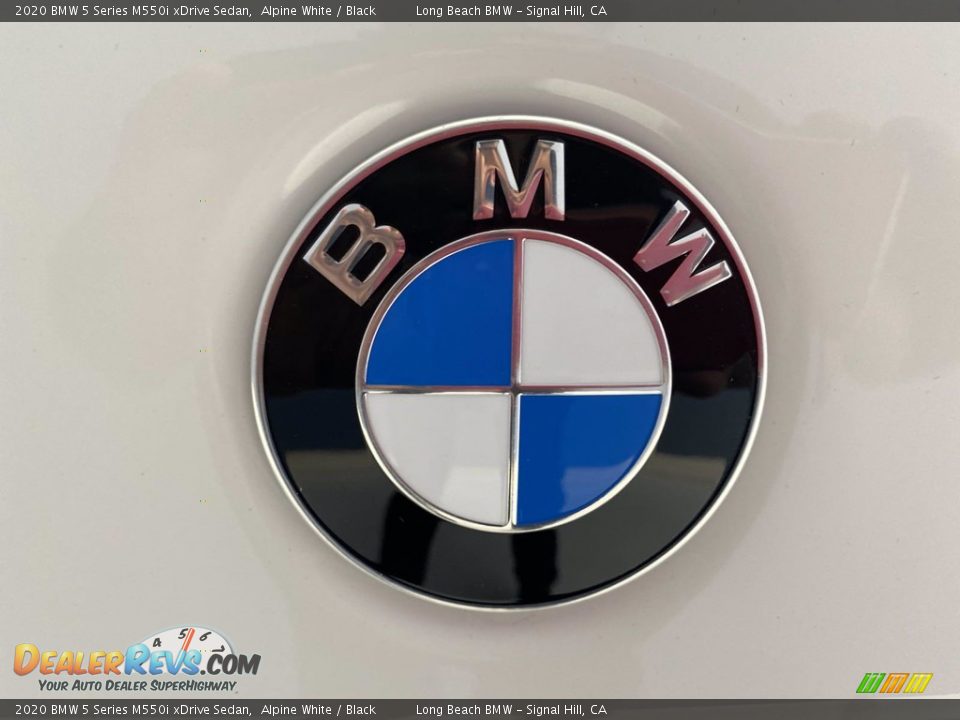 2020 BMW 5 Series M550i xDrive Sedan Alpine White / Black Photo #10
