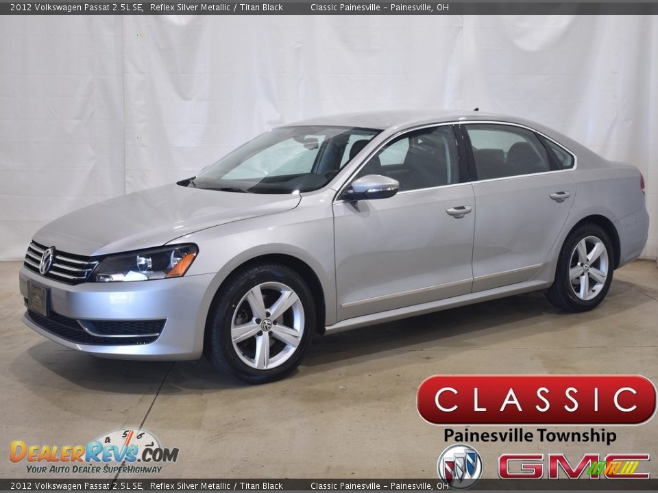 2012 Volkswagen Passat 2.5L SE Reflex Silver Metallic / Titan Black Photo #1