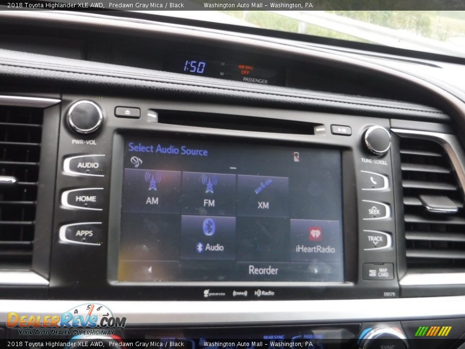 2018 Toyota Highlander XLE AWD Predawn Gray Mica / Black Photo #7