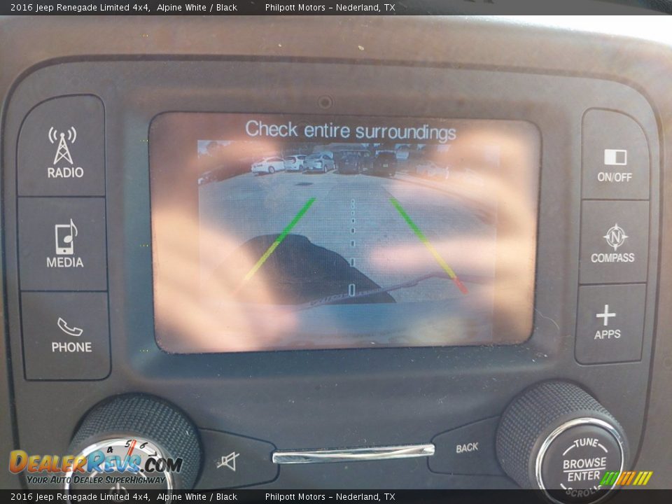 2016 Jeep Renegade Limited 4x4 Alpine White / Black Photo #20