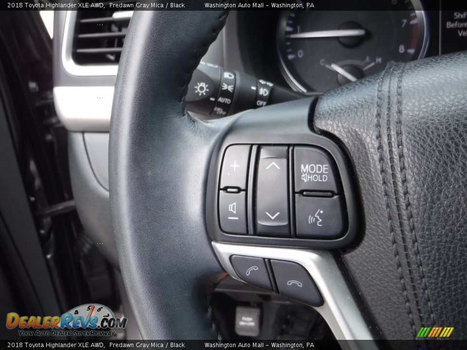 2018 Toyota Highlander XLE AWD Predawn Gray Mica / Black Photo #9