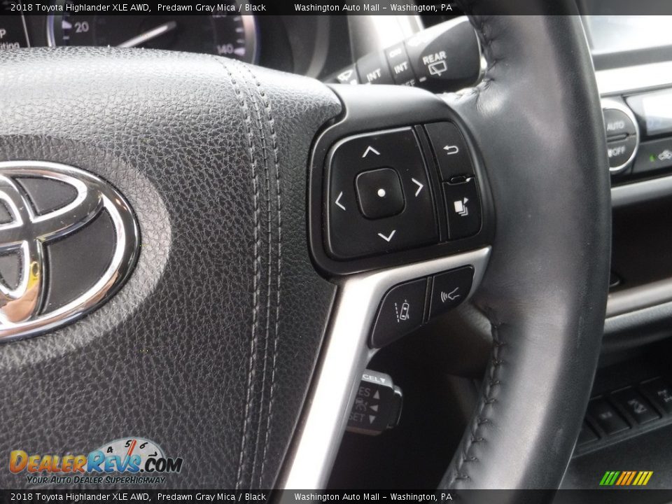 2018 Toyota Highlander XLE AWD Predawn Gray Mica / Black Photo #10