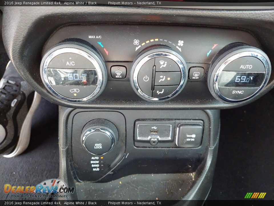 2016 Jeep Renegade Limited 4x4 Alpine White / Black Photo #22