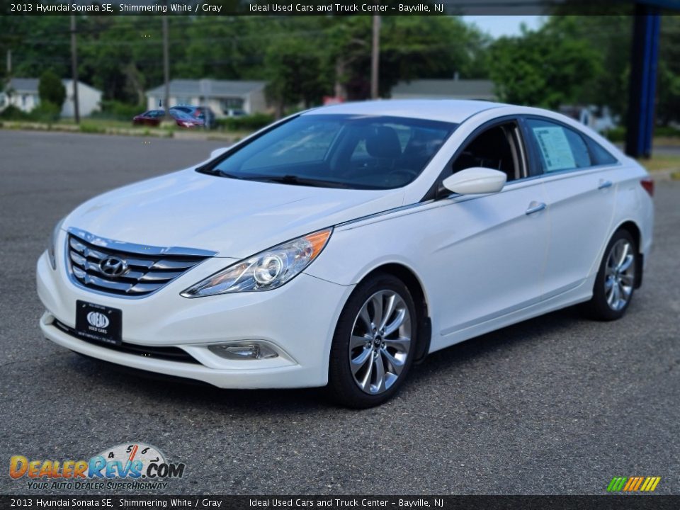 2013 Hyundai Sonata SE Shimmering White / Gray Photo #1