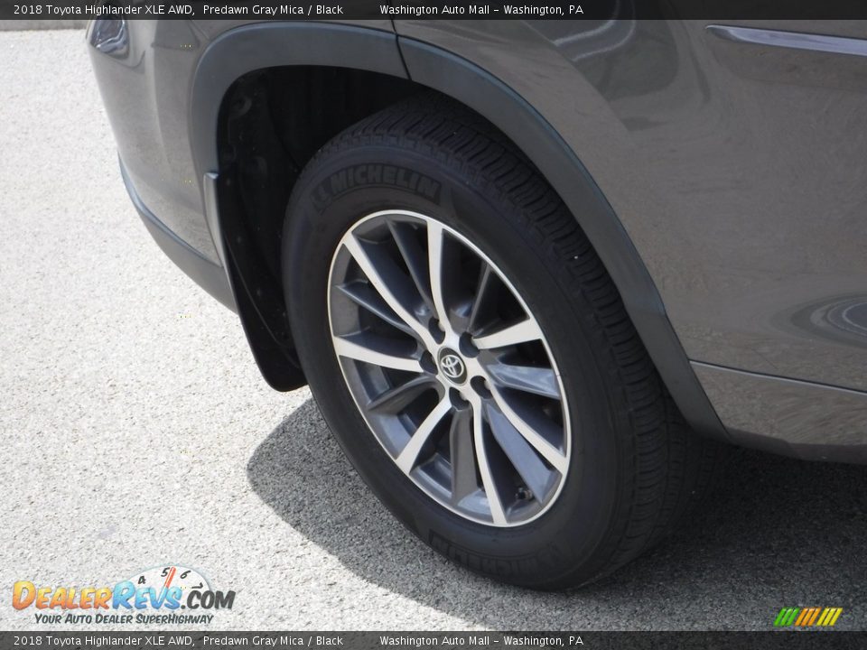 2018 Toyota Highlander XLE AWD Predawn Gray Mica / Black Photo #12