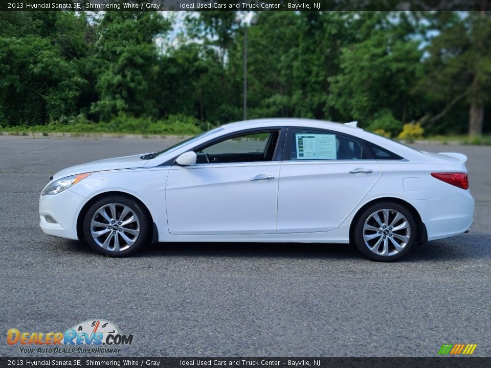 2013 Hyundai Sonata SE Shimmering White / Gray Photo #2