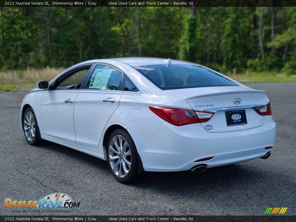 2013 Hyundai Sonata SE Shimmering White / Gray Photo #3