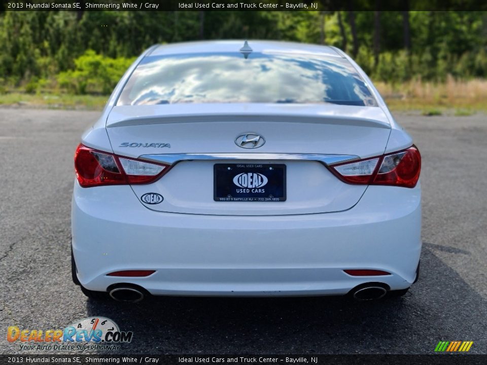 2013 Hyundai Sonata SE Shimmering White / Gray Photo #4