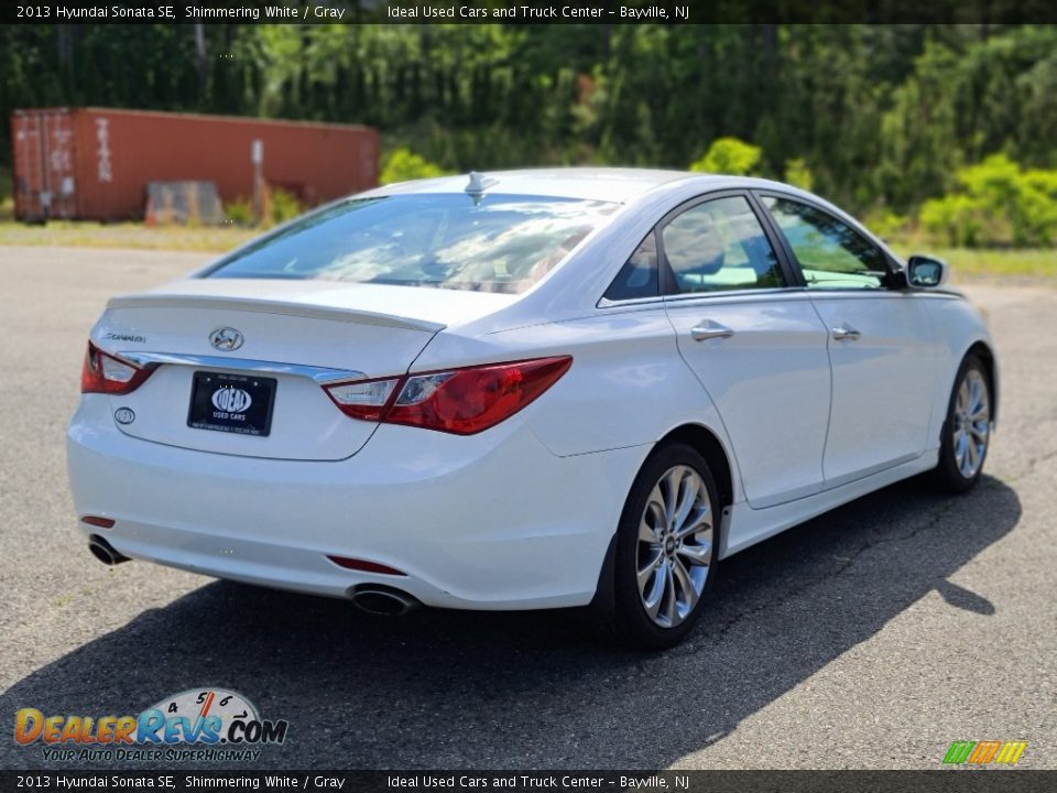 2013 Hyundai Sonata SE Shimmering White / Gray Photo #5