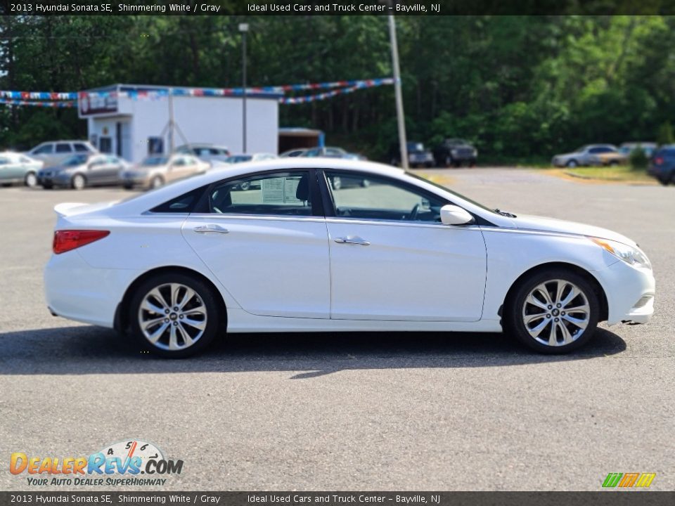 2013 Hyundai Sonata SE Shimmering White / Gray Photo #6