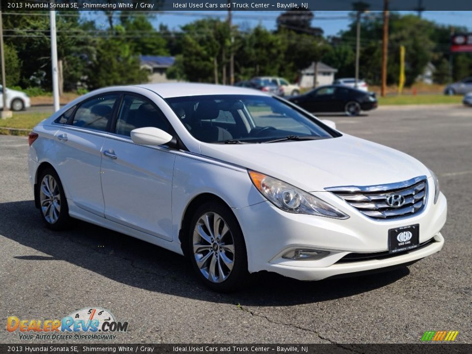 2013 Hyundai Sonata SE Shimmering White / Gray Photo #7