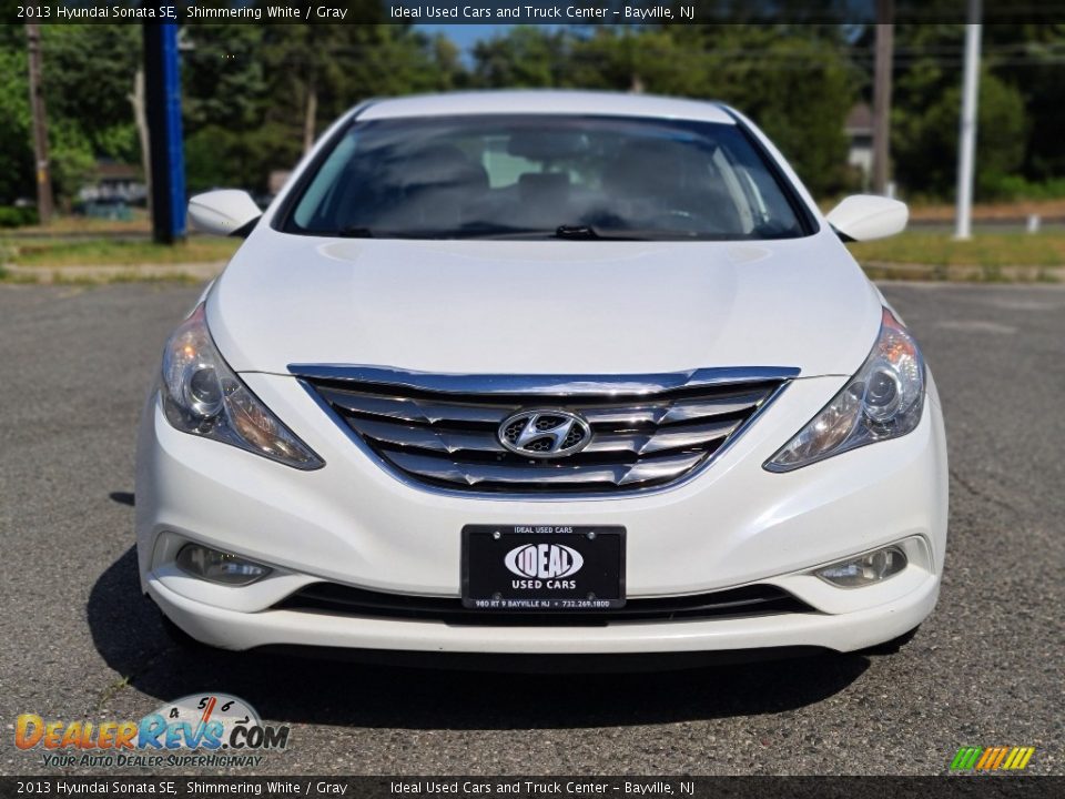 2013 Hyundai Sonata SE Shimmering White / Gray Photo #8