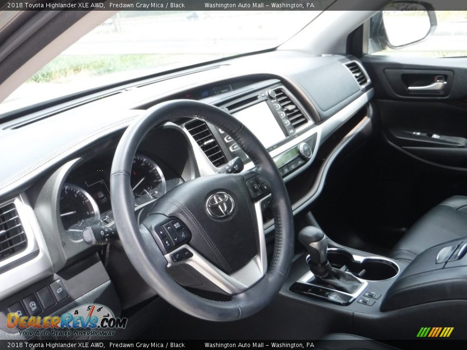 2018 Toyota Highlander XLE AWD Predawn Gray Mica / Black Photo #22