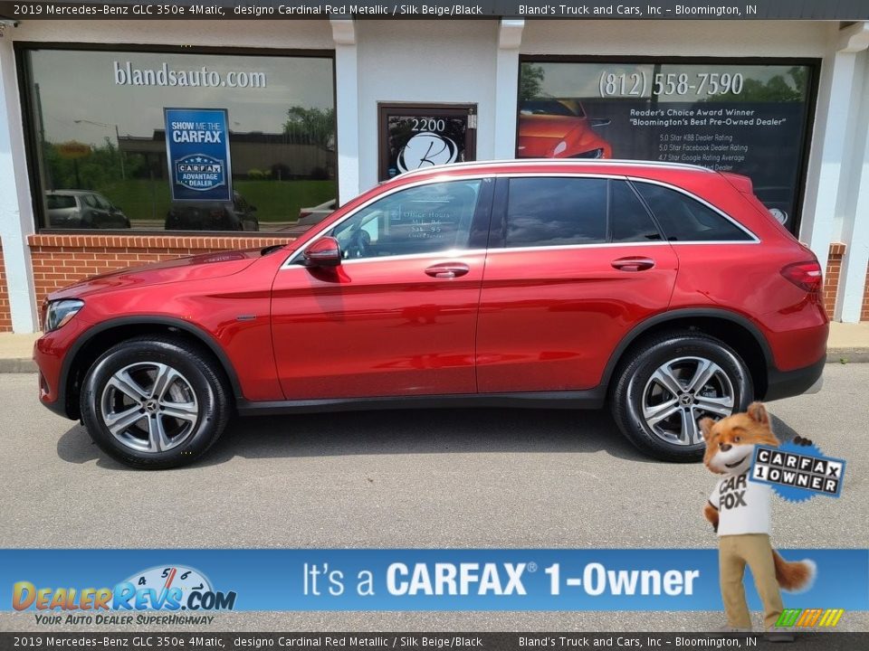 2019 Mercedes-Benz GLC 350e 4Matic designo Cardinal Red Metallic / Silk Beige/Black Photo #1