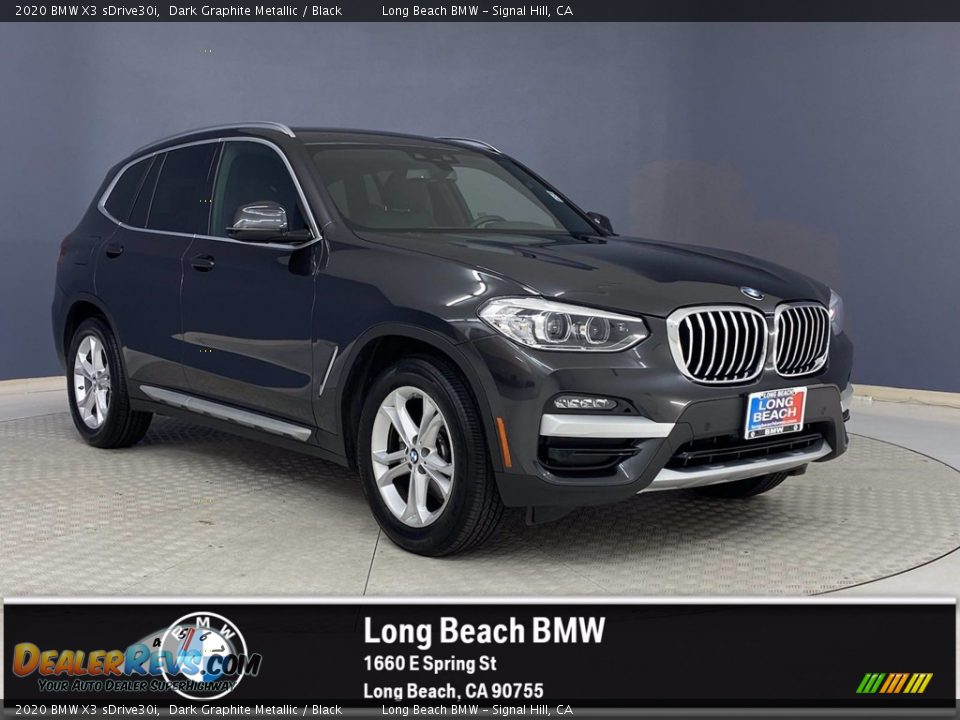 2020 BMW X3 sDrive30i Dark Graphite Metallic / Black Photo #1