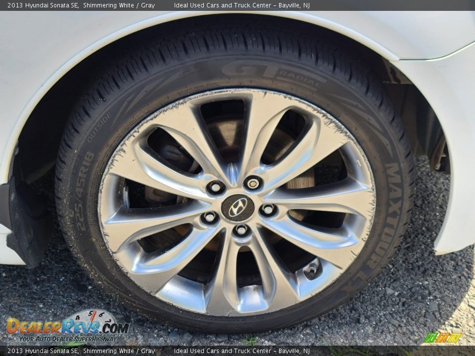 2013 Hyundai Sonata SE Shimmering White / Gray Photo #28