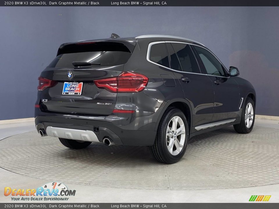 2020 BMW X3 sDrive30i Dark Graphite Metallic / Black Photo #5