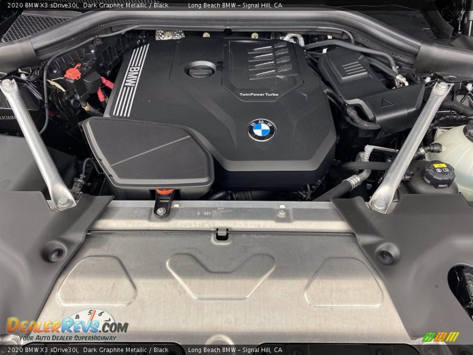 2020 BMW X3 sDrive30i Dark Graphite Metallic / Black Photo #12