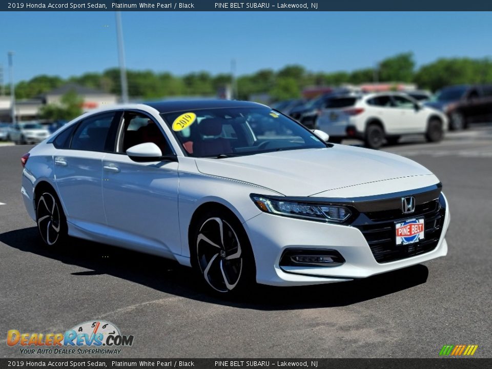 2019 Honda Accord Sport Sedan Platinum White Pearl / Black Photo #15