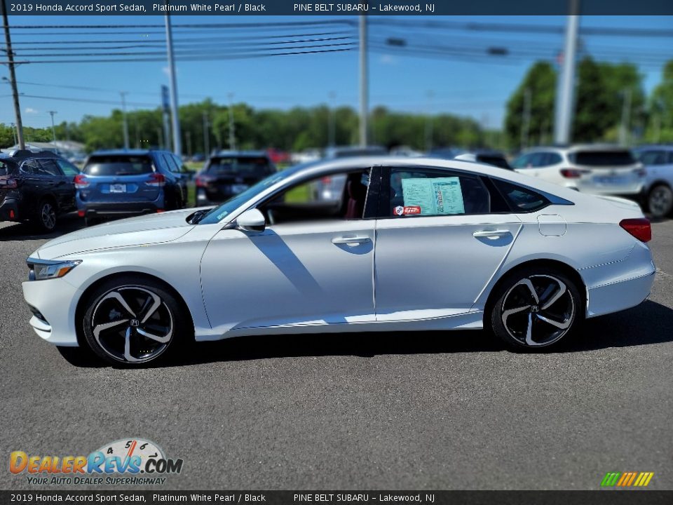 2019 Honda Accord Sport Sedan Platinum White Pearl / Black Photo #18