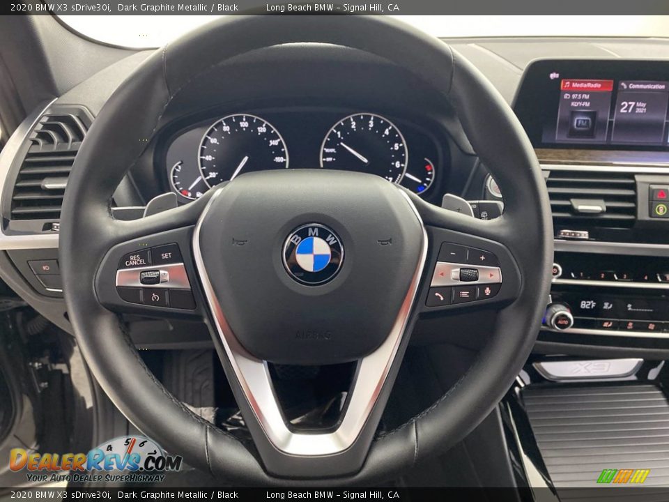 2020 BMW X3 sDrive30i Dark Graphite Metallic / Black Photo #18