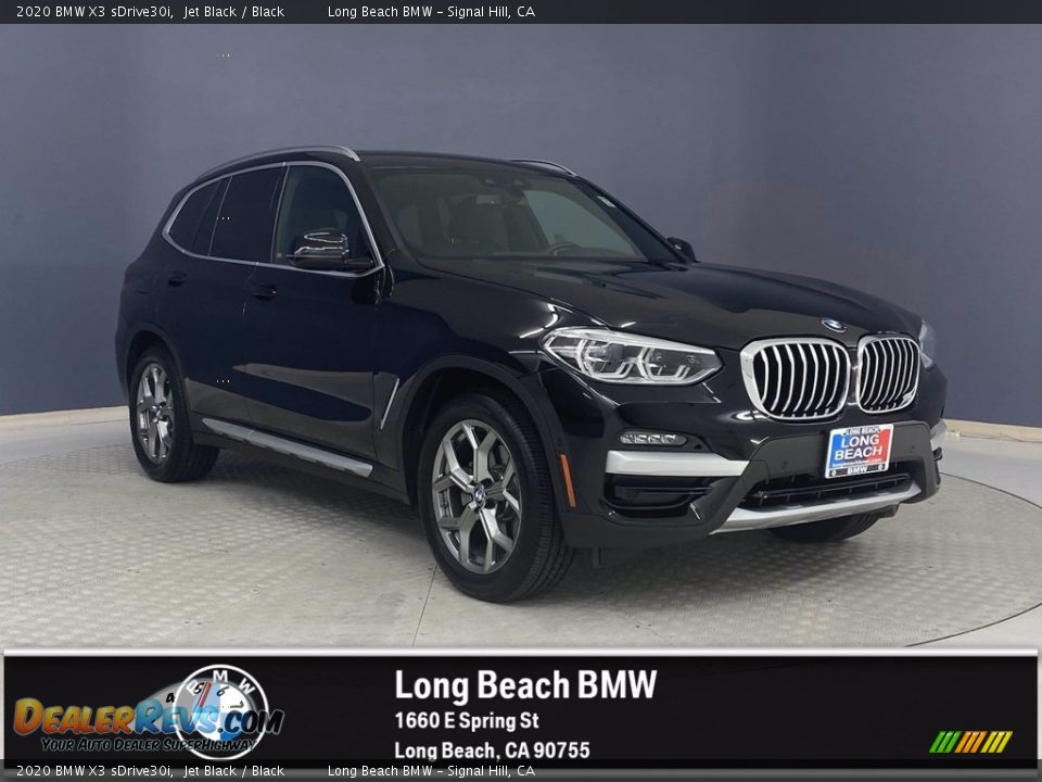 2020 BMW X3 sDrive30i Jet Black / Black Photo #1