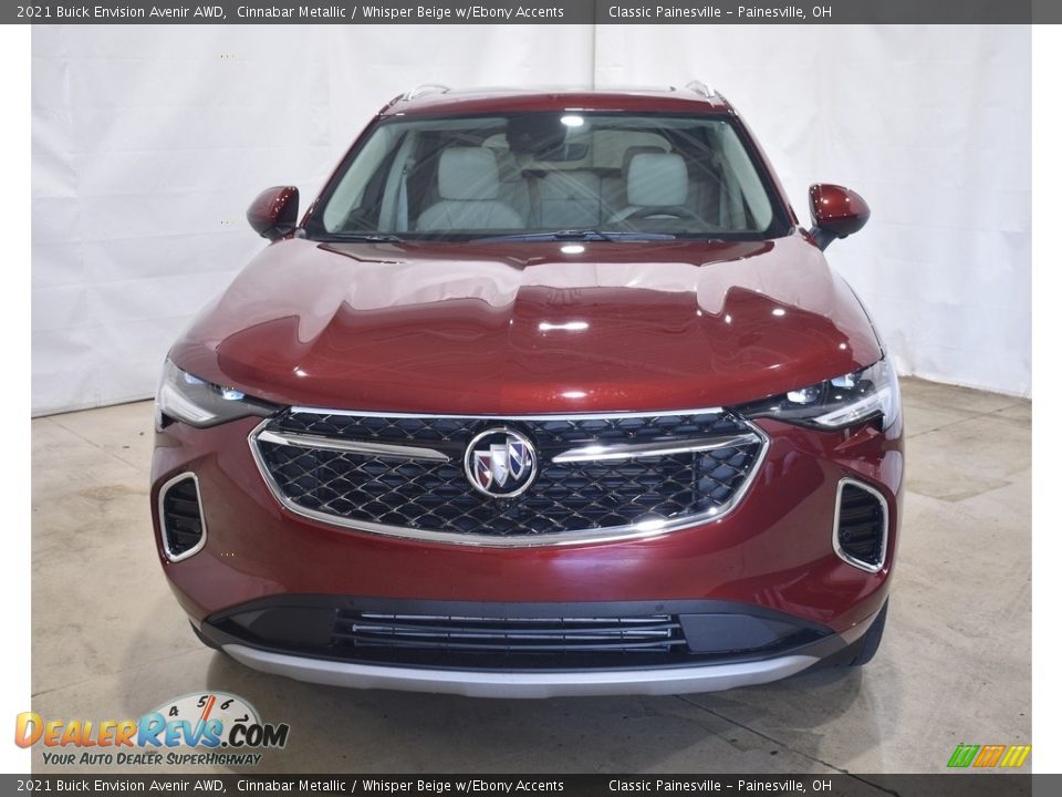 2021 Buick Envision Avenir AWD Cinnabar Metallic / Whisper Beige w/Ebony Accents Photo #4