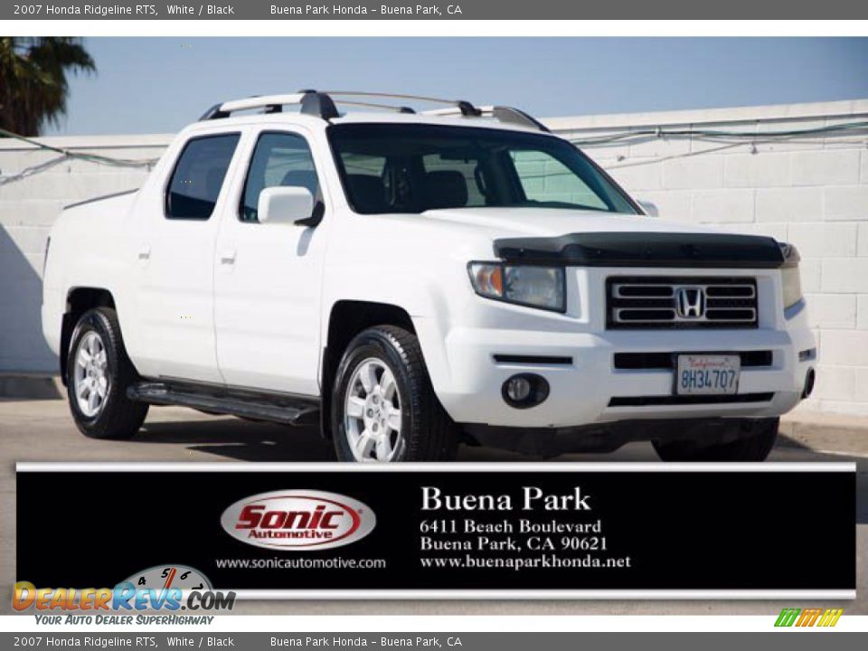 2007 Honda Ridgeline RTS White / Black Photo #1