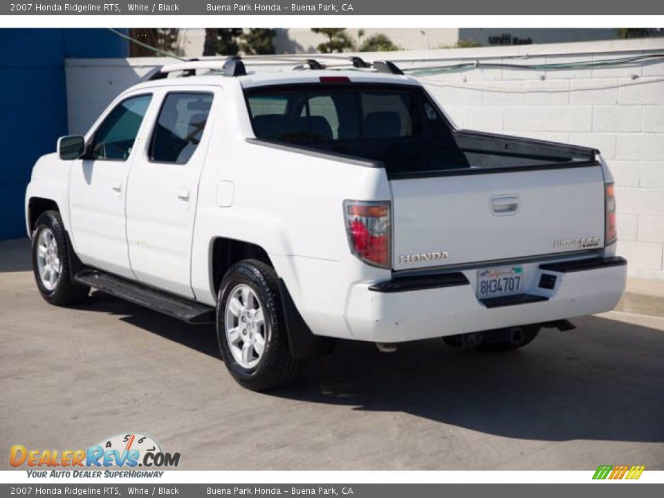 2007 Honda Ridgeline RTS White / Black Photo #2