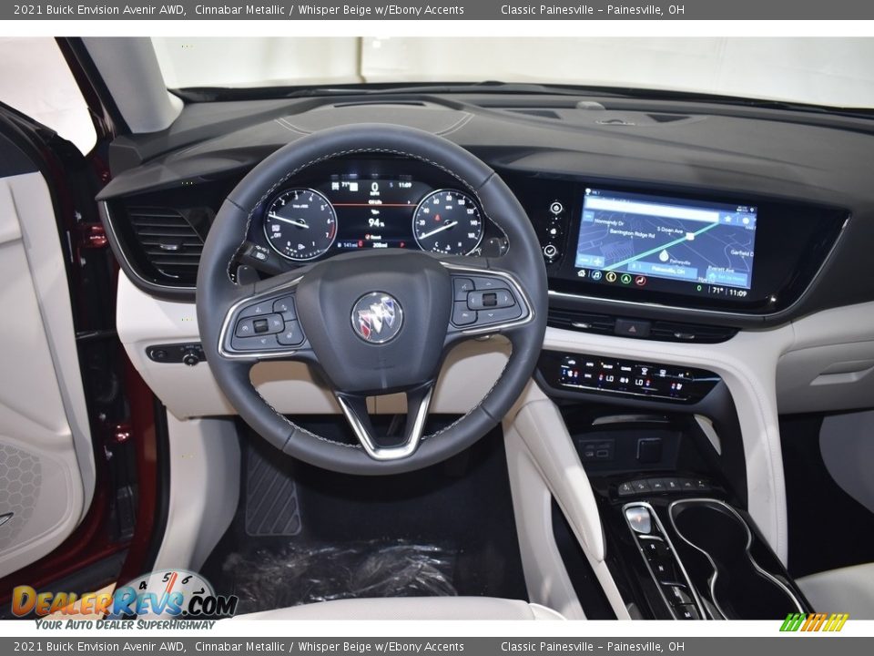 2021 Buick Envision Avenir AWD Cinnabar Metallic / Whisper Beige w/Ebony Accents Photo #12