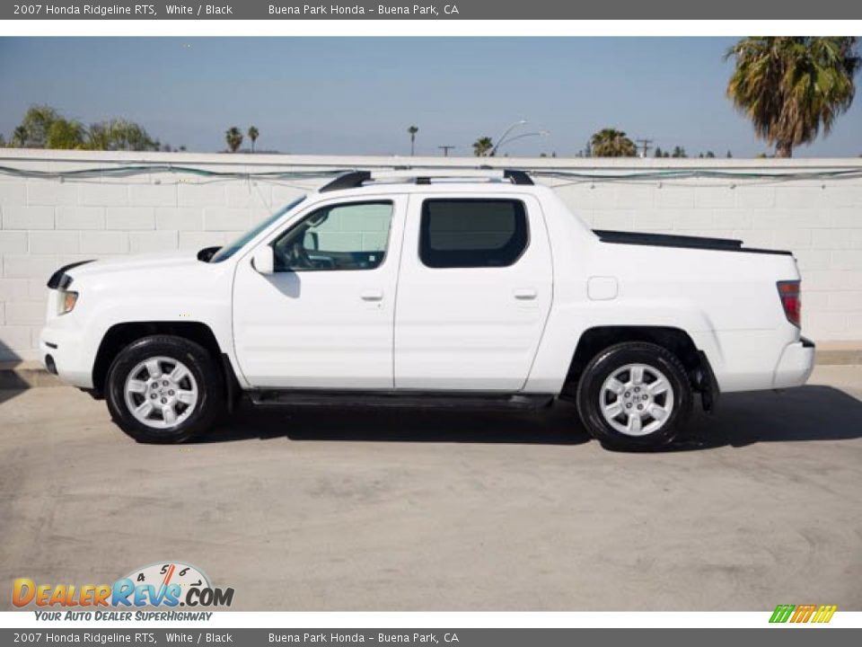 2007 Honda Ridgeline RTS White / Black Photo #8