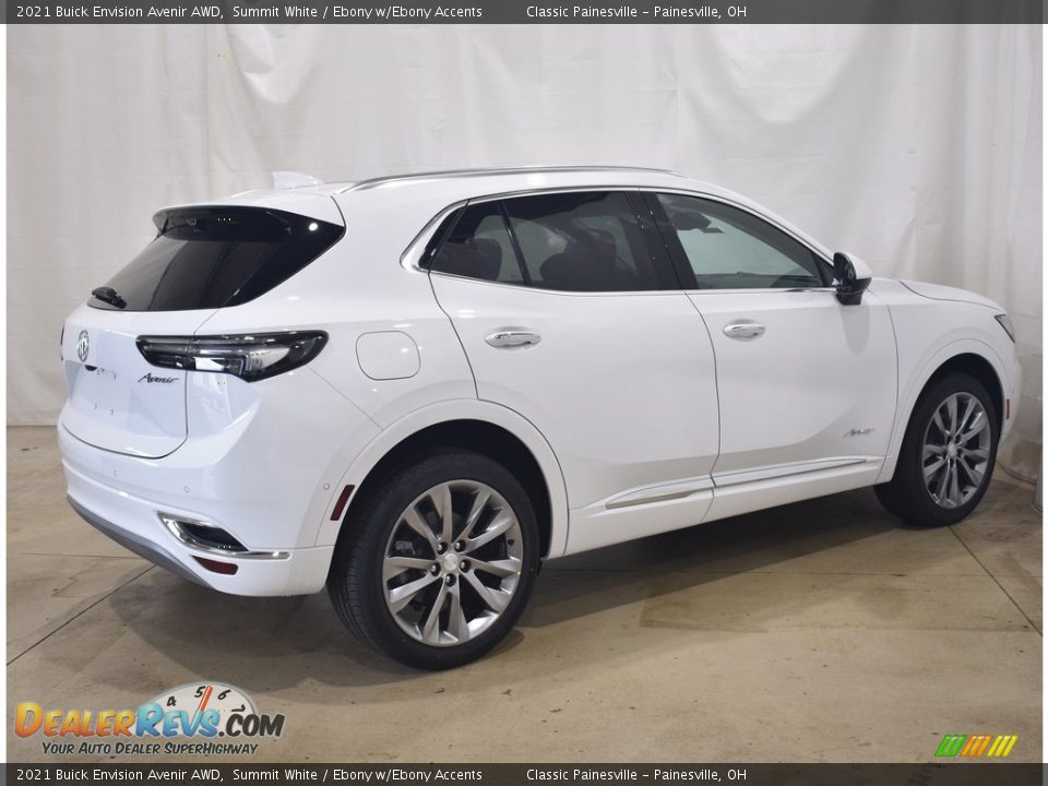 2021 Buick Envision Avenir AWD Summit White / Ebony w/Ebony Accents Photo #2