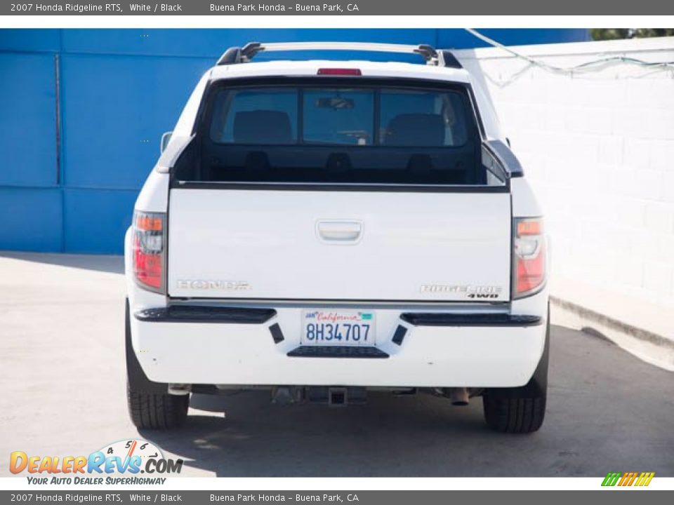 2007 Honda Ridgeline RTS White / Black Photo #9