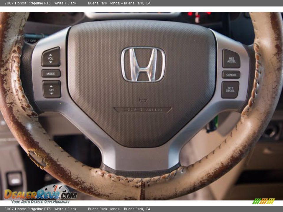 2007 Honda Ridgeline RTS White / Black Photo #14