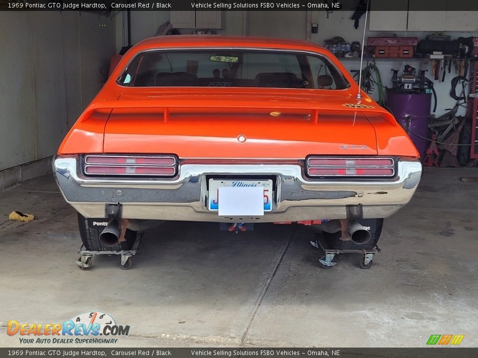 1969 Pontiac GTO Judge Hardtop Carousel Red / Black Photo #6