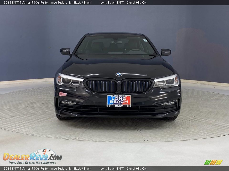 2018 BMW 5 Series 530e iPerfomance Sedan Jet Black / Black Photo #2