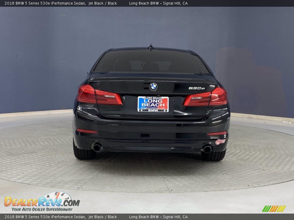 2018 BMW 5 Series 530e iPerfomance Sedan Jet Black / Black Photo #4