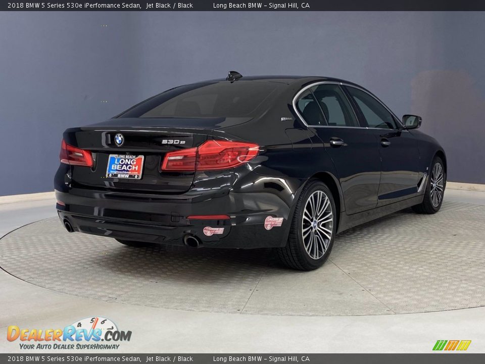 2018 BMW 5 Series 530e iPerfomance Sedan Jet Black / Black Photo #5