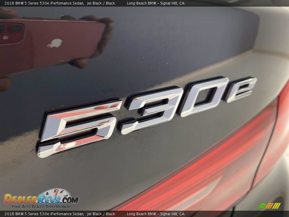2018 BMW 5 Series 530e iPerfomance Sedan Jet Black / Black Photo #11