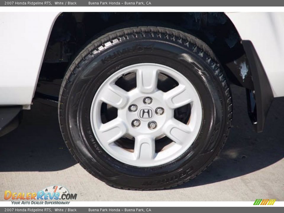 2007 Honda Ridgeline RTS White / Black Photo #33