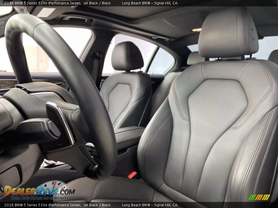 2018 BMW 5 Series 530e iPerfomance Sedan Jet Black / Black Photo #17
