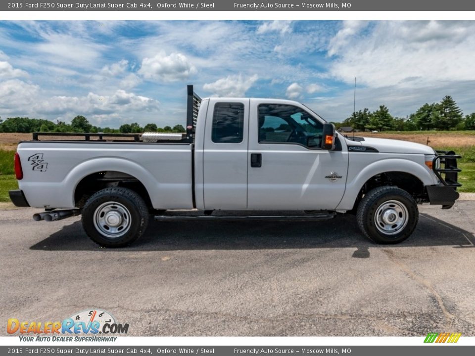 2015 Ford F250 Super Duty Lariat Super Cab 4x4 Oxford White / Steel Photo #3