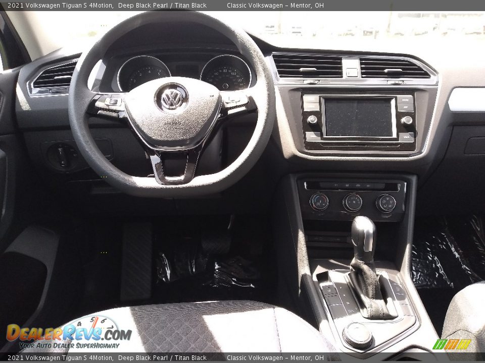 2021 Volkswagen Tiguan S 4Motion Deep Black Pearl / Titan Black Photo #4