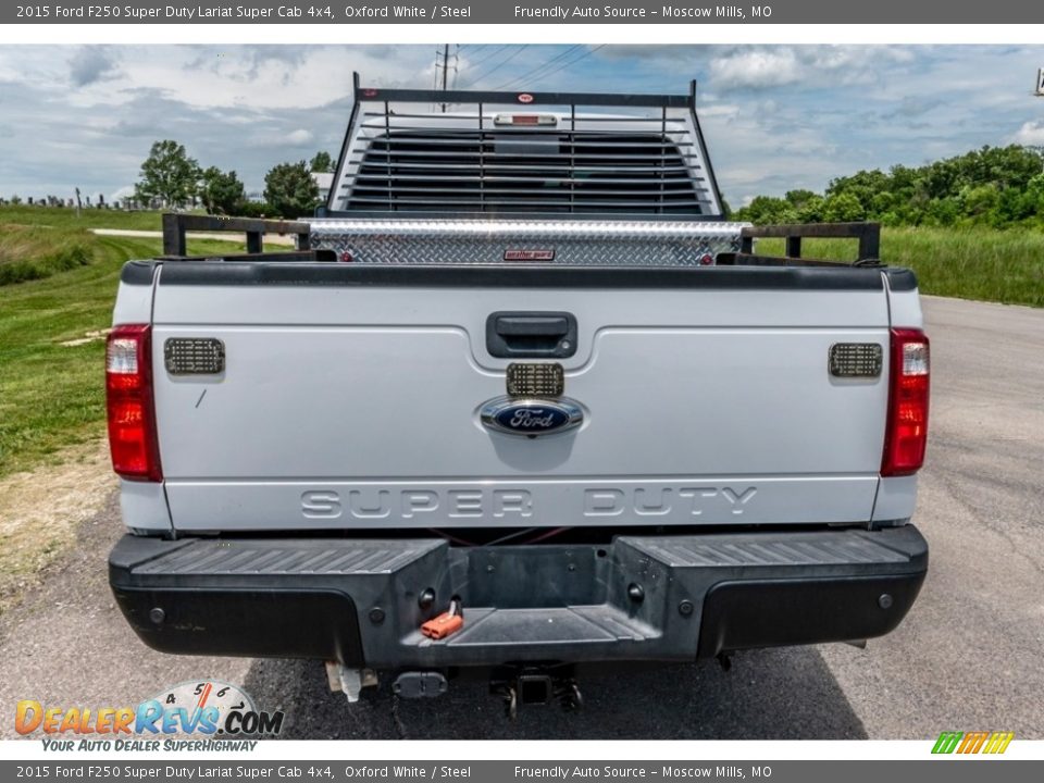 2015 Ford F250 Super Duty Lariat Super Cab 4x4 Oxford White / Steel Photo #5