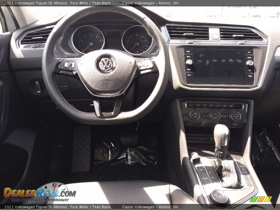 2021 Volkswagen Tiguan SE 4Motion Pure White / Titan Black Photo #3