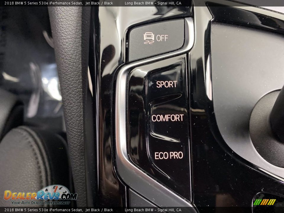 2018 BMW 5 Series 530e iPerfomance Sedan Jet Black / Black Photo #28