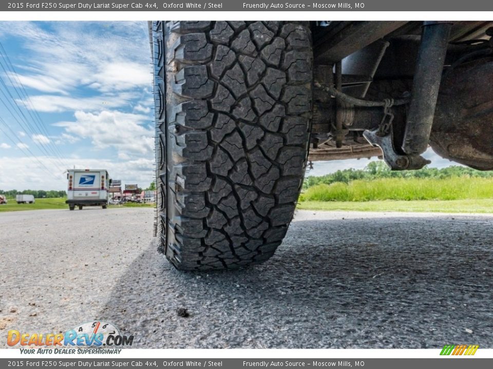 2015 Ford F250 Super Duty Lariat Super Cab 4x4 Oxford White / Steel Photo #13